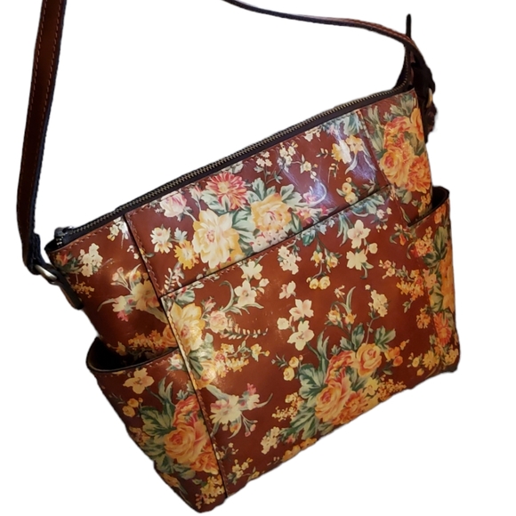 Patricia Nash Handbags - Patricia Nash Aveley Leather Crossbody Bag Botanical Collection NWOT